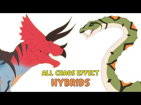 ALL the HYBRIDS from JURASSIC PARK CHAOS EFFECT line 🦖🧬