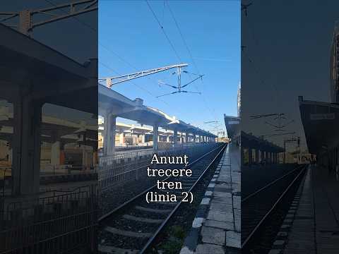 Anunț trecere tren în gara Timișoara Nord