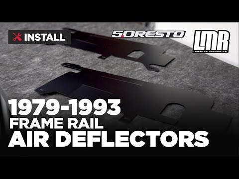 1979-1993 Mustang 5.0 Resto Frame Rail Air Deflectors - Install & Review