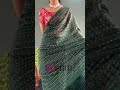 SIRIL Printed Embellished Bandhani Georgette Chiffon Saree Green