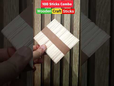 Popsicle Stick Craft Pack 500 Pieces Natural