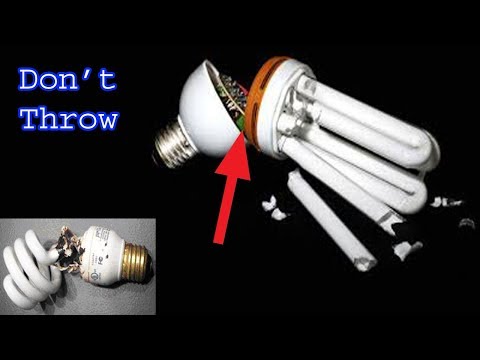 Top 5 Useful diy projects using old CFL light bulb, diy ideas( don't throw ) Video