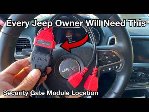 Read And Clear Codes 12+8 OBD adapter / Jeep Grand Cherokee Security Gateway Module location WK2