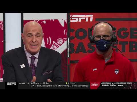 Head Coach Dan Hurley UConn/USC ESPN Postgame Interview 12/03/2020