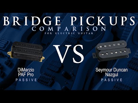 DiMarzio PAF PRO vs Seymour Duncan NAZGUL - Passive Bridge Guitar Pickup Comparison Tone Demo
