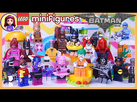 LEGO Batman Movie Minifigures Complete Set at Heartlake Summer Pool Build - Kids Toys