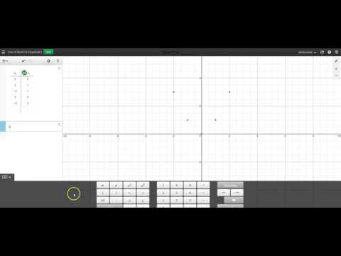 Desmos: How to Graph a Line of Best Fit (Quadratic)