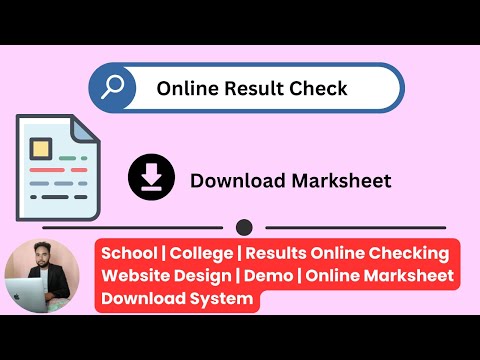 School / College Online Result Checking Website — client website video