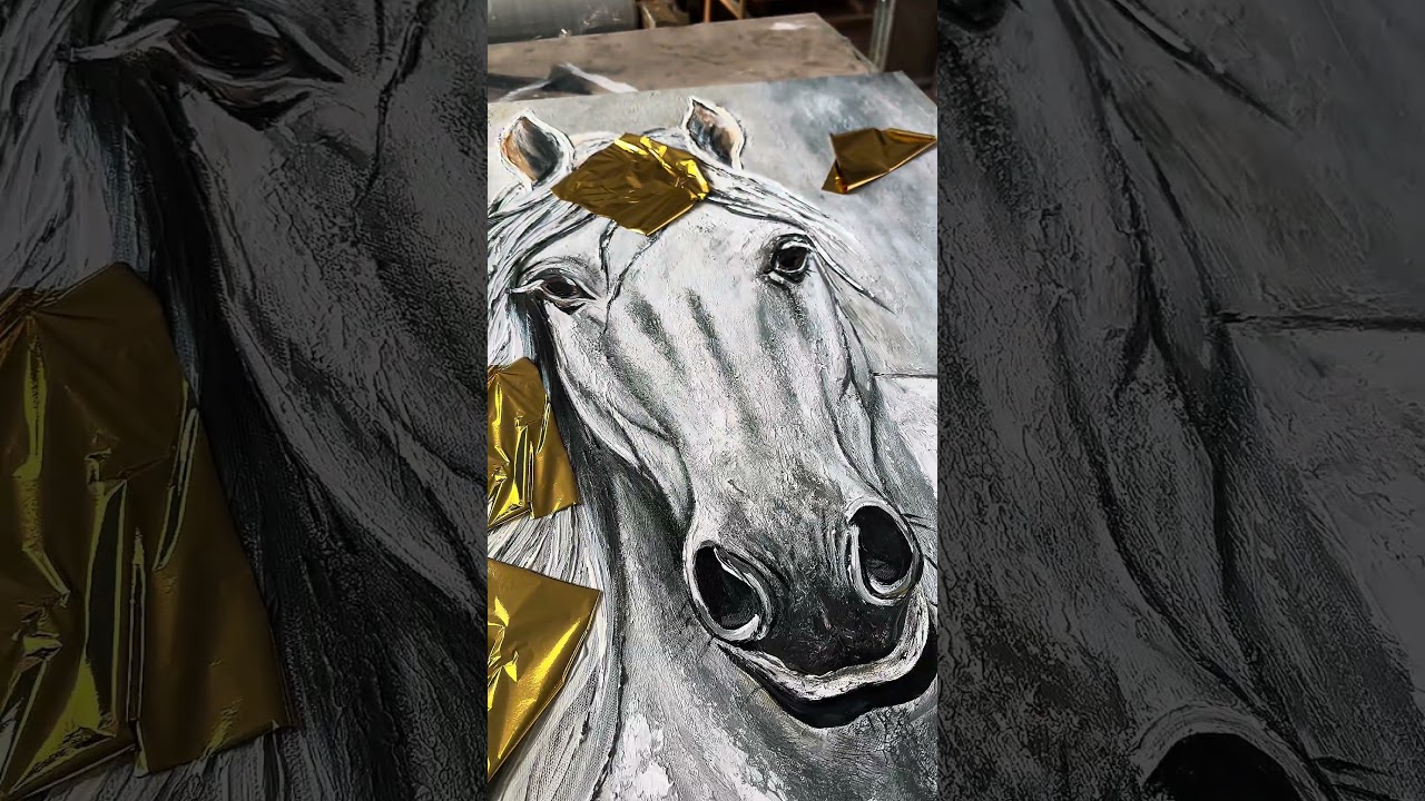 Rucne malovany obraz — vznik v atelieru