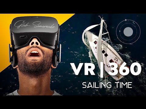 360 VR панорамное видео  | GoPro Max | Установка парусов на яхте