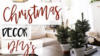4 Easy Christmas Decor DIYs | Christmas Decorating on a Budget