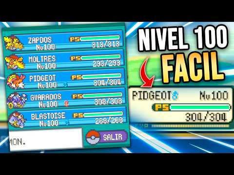 ✨¡¡Cómo SUBIR DE NIVEL RÁPIDO en Pokémon Rojo Fuego y Verde Hoja!!