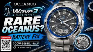 Rarest Casio Oceanus OCW-300TDJ Full Service | Battery, O-Ring & Wave Ceptor Maintenance