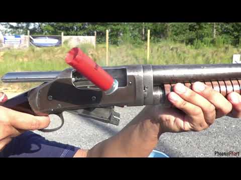 Winchester 1897 - Shooting and Slamfire