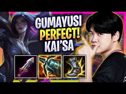 GUMAYUSI PERFECT GAME WITH KAI'SA! - T1 Gumayusi Plays Kai'sa ADC vs Ezreal! | Season 2025