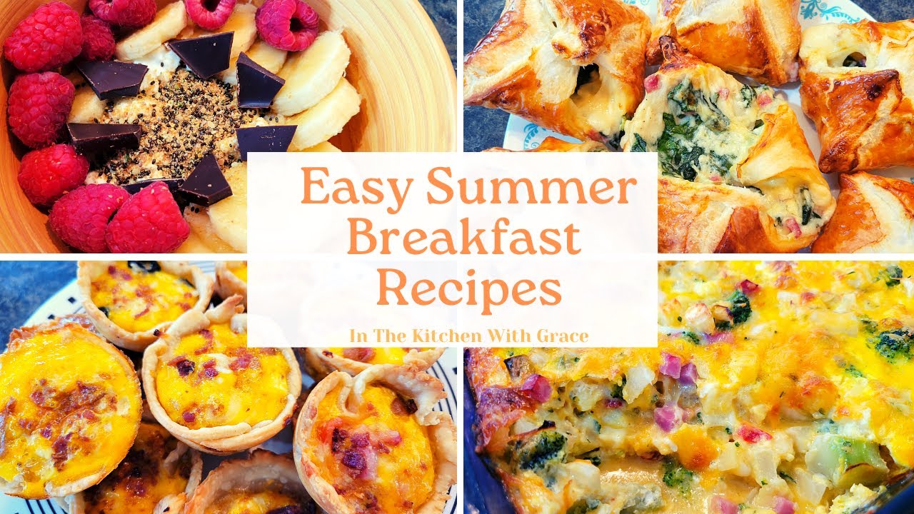 Easy Healthy Summer Breakfast Recipe Ideas! Power Bowls, Tartlets, Mini Quich + Hashbrown Casserole