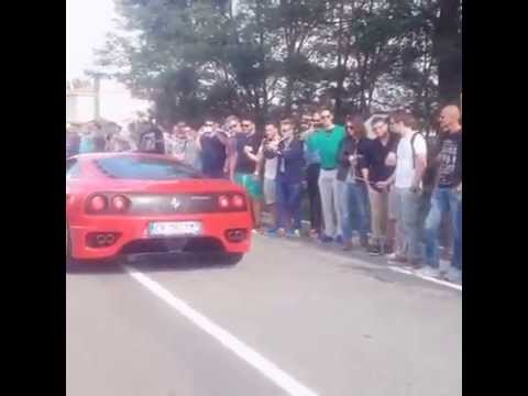 Thumbnail for Vigile vs Ferrari 360 Modena "vai falla cantare!" Cars and Coffee Torino by Ferrari, Ferrari 360, Car
