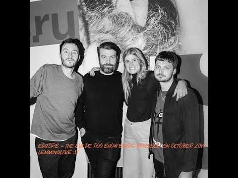 Editors - Studio Brussel Interview 15th October 2019