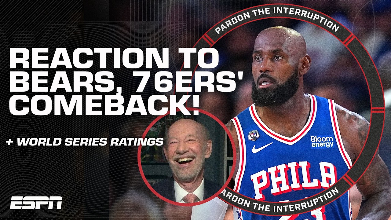 REACTION to Bears' TNF win, LeBron's MASSIVE COMEBACK in home debut + MLB World Series preview | PTI
