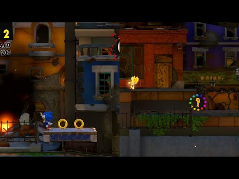 Sonic Forces - All Classic Sonic + Super Form Balancing Animations