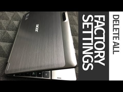 How to Restore back to Factory Settings | Delete all info | Acer Switch One 10