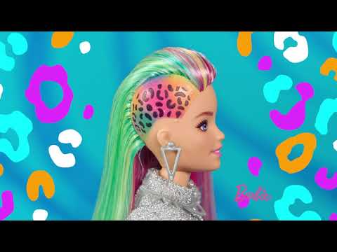 Mattel Barbė vaivorykštės spalvų plaukais