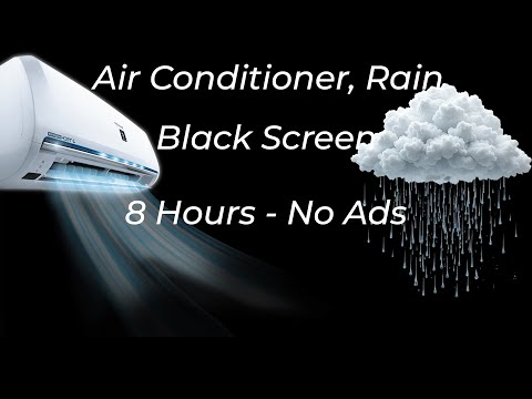Fall Asleep Fast with CALMING Air Conditioner Noise and Rain Sounds Tonight