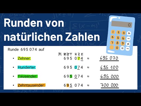 Runden von natürlichen Zahlen | Runden von großen Zahlen | Abrunden und Aufrunden