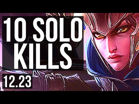 QUINN vs IRELIA (MID) | 10 solo kills, Legendary, 28/4/4 | KR Master | 12.23