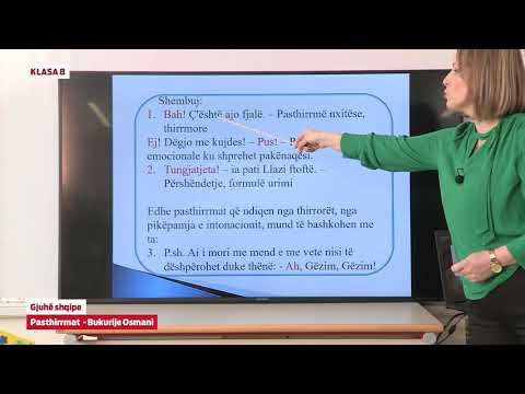e Mesimi - Klasa 8 - 8519 Gjuhë Shqipe - Pasthirrmat