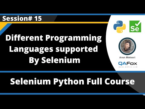 Different Programming Languages Supported By Selenium Selenium Python Session 15