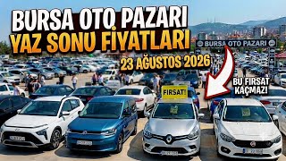 Bursa İkinciEl Oto Pazarında Yazın Son Günlerinde Altının Fırlamasıyla