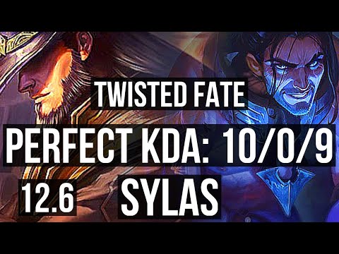 TWISTED FATE vs SYLAS (MID) | 10/0/9, Rank 6 TF, Legendary, 1.2M mastery | BR Challenger | 12.6