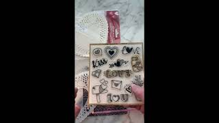 Pretty Valentine or Love Letter Card Featuring Julie Nutting Stamps