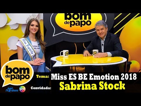 Programa Bom de Papo - 25/05/2018 - Sabina Stock