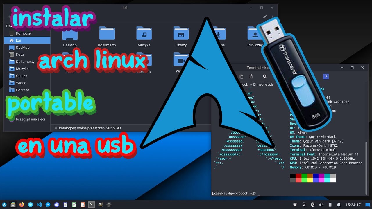 Instalar arch linux portable en una usb