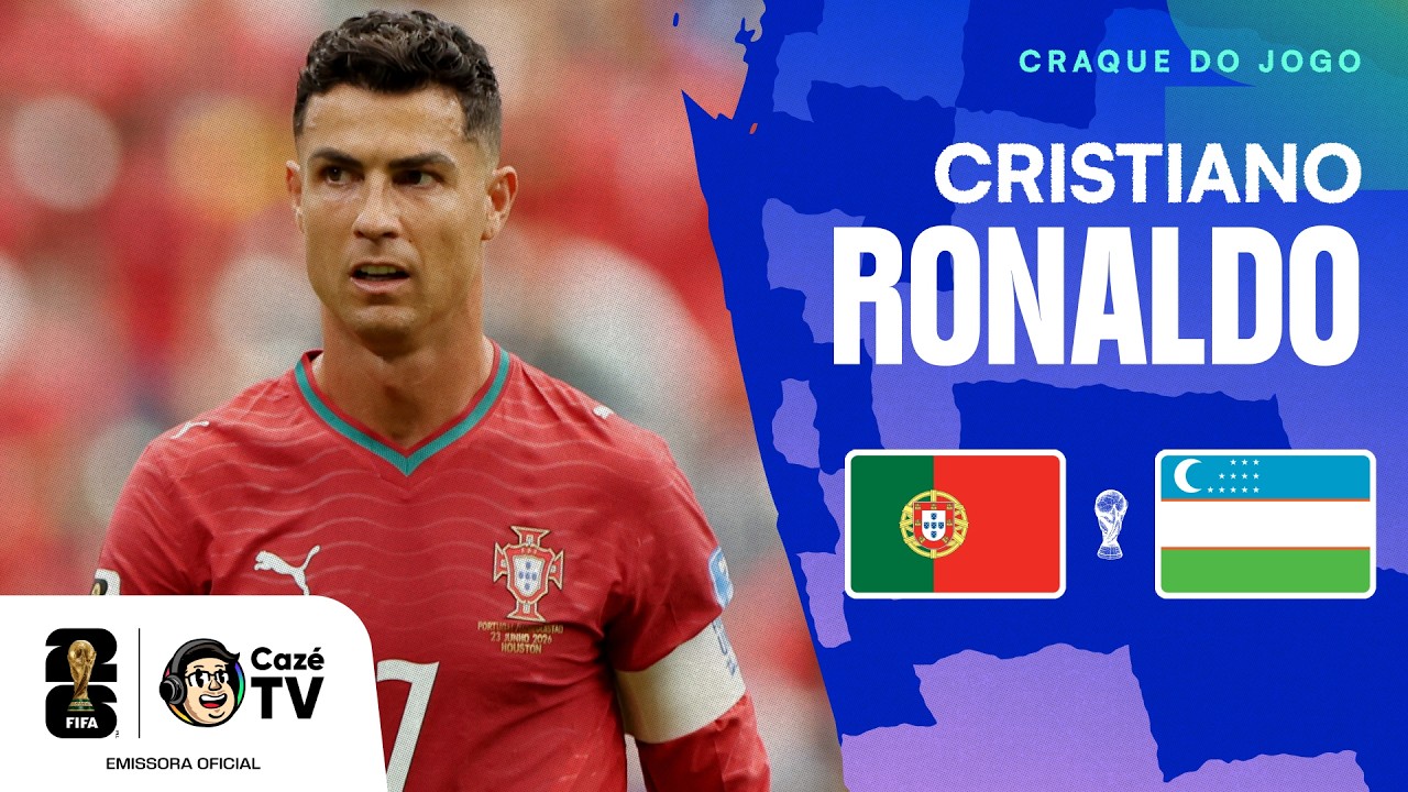 O PAPAI CHEGOU! TODOS OS LANCES DE CRISTIANO RONALDO EM PORTUGAL X UZBEQUISTÃO | COPA DO MUNDO