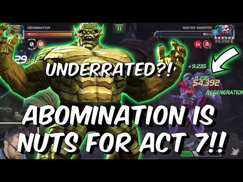 6 Star Abomination is NUTS for Act 7! - Crazy Underrated Champion - Marvel Contest of Champions