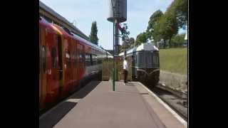preview picture of video '1st generation diesel + South West Trains @ Swanage. Purbeck Adventurer 29/6/13'