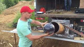 Супер пневмопушка для боулинга. 100 АТМ. Slow-motion