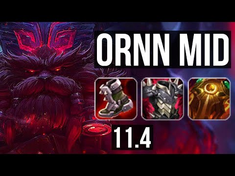 ORNN vs SYNDRA (MID) | Rank 5 Ornn, Godlike, 11/5/14 | TR Master | v11.4