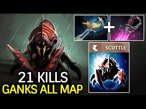 Nyx Assassin Ganks All Map – Khanda + Echo Sabre One-Hit Combo Dota 2