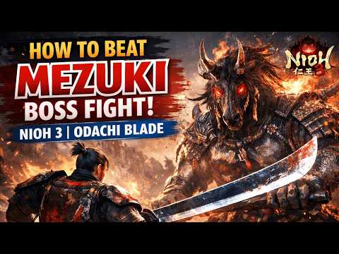 Mezuki Boss Fight Guide (Nioh 3) Demo | How to Beat Mezuki with Odachi