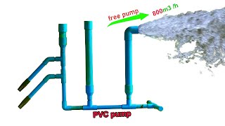 Download lagu Free electricity | I turn PVC pipe into a water pump at home free no need electricity power #pvc mp3