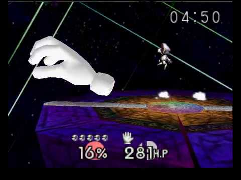 Super Smash Bros 64 Metal Mario vs. Master Hand