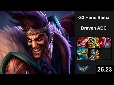 G2 Hans Sama (Draven) vs (Jhin) - EUW Challenger - Patch 25.23