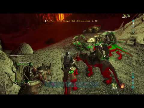 ARK  Survival Evolved Easy Cave Walk on Ravagers Part1