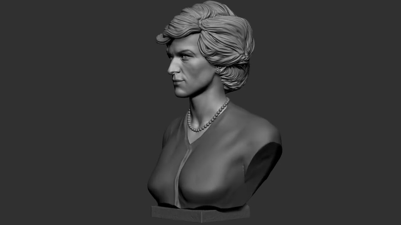 Diana Princess of Wales 3D Print Model