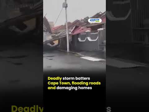 Deadly storm batters Cape Town, flooding roads and damaging homes