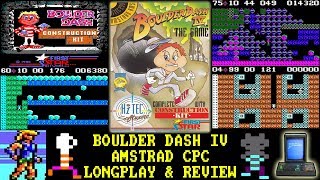 [AMSTRAD CPC] Boulder Dash IV Construction Kit - Longplay & Review
